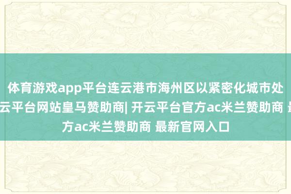 体育游戏app平台连云港市海州区以紧密化城市处治为持手-开云平台网站皇马赞助商| 开云平台官方ac米兰赞助商 最新官网入口