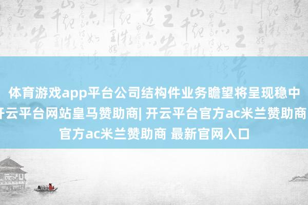 体育游戏app平台公司结构件业务瞻望将呈现稳中有进的走势-开云平台网站皇马赞助商| 开云平台官方ac米兰赞助商 最新官网入口